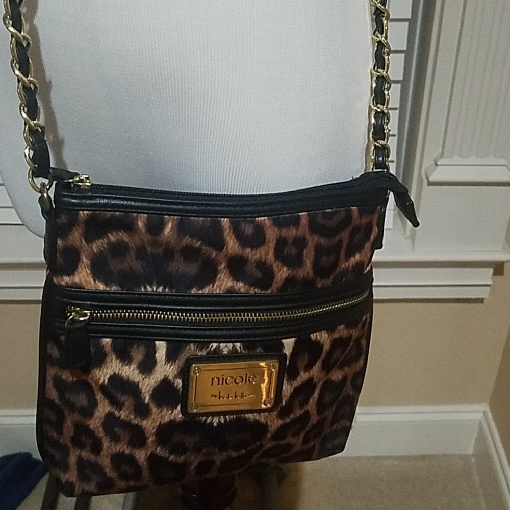 Nicole Miller Cheetah Crossbody